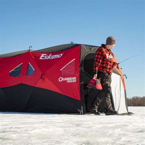 Eskimo 850 xd - The team from Reeds Family Outdoor Outfitters is here to show you the LIMITED EDITION Eskimo Outbreak 450 XD!Eskimo has been one of the leaders in ice house ...